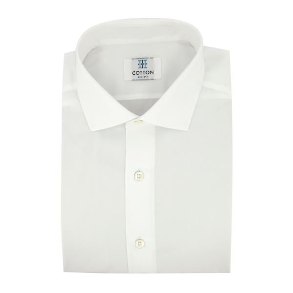 Chemise homme Popeline Uni Blanc