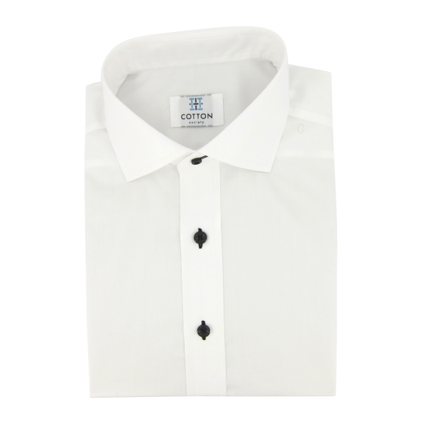 Chemise homme Popeline Uni Blanc