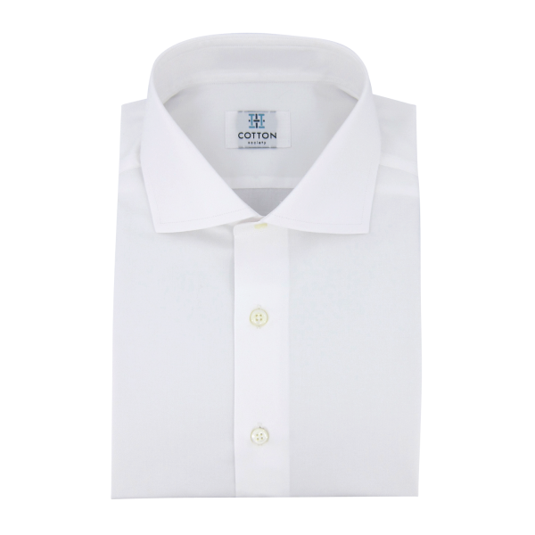 Chemise homme Twill Uni Blanc