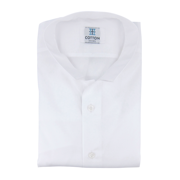 Chemise homme Popeline Uni Blanc