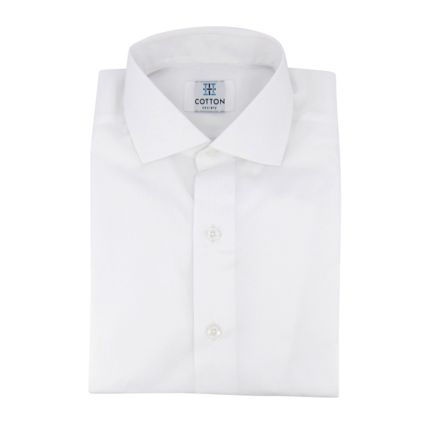 Chemise homme Popeline Uni Blanc
