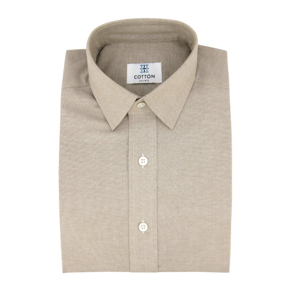 Chemise homme Chambray Uni Beige