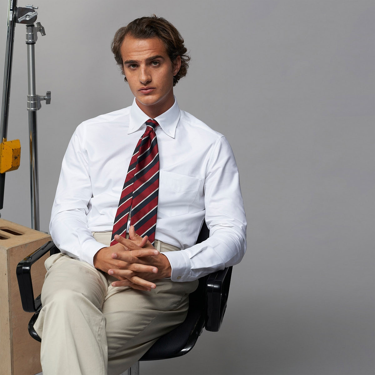 Chemise Oxford Uni Blanc