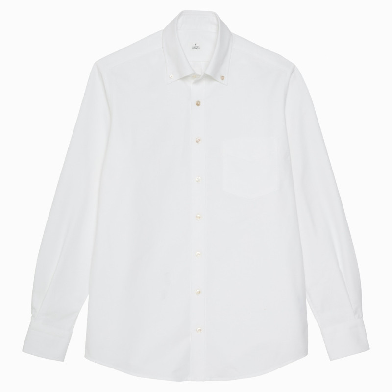 Chemise Oxford Uni Blanc