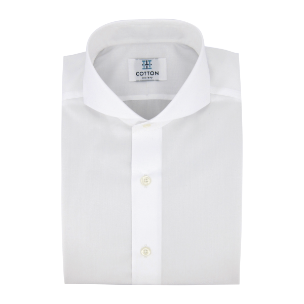 Chemise homme Popeline Uni Blanc