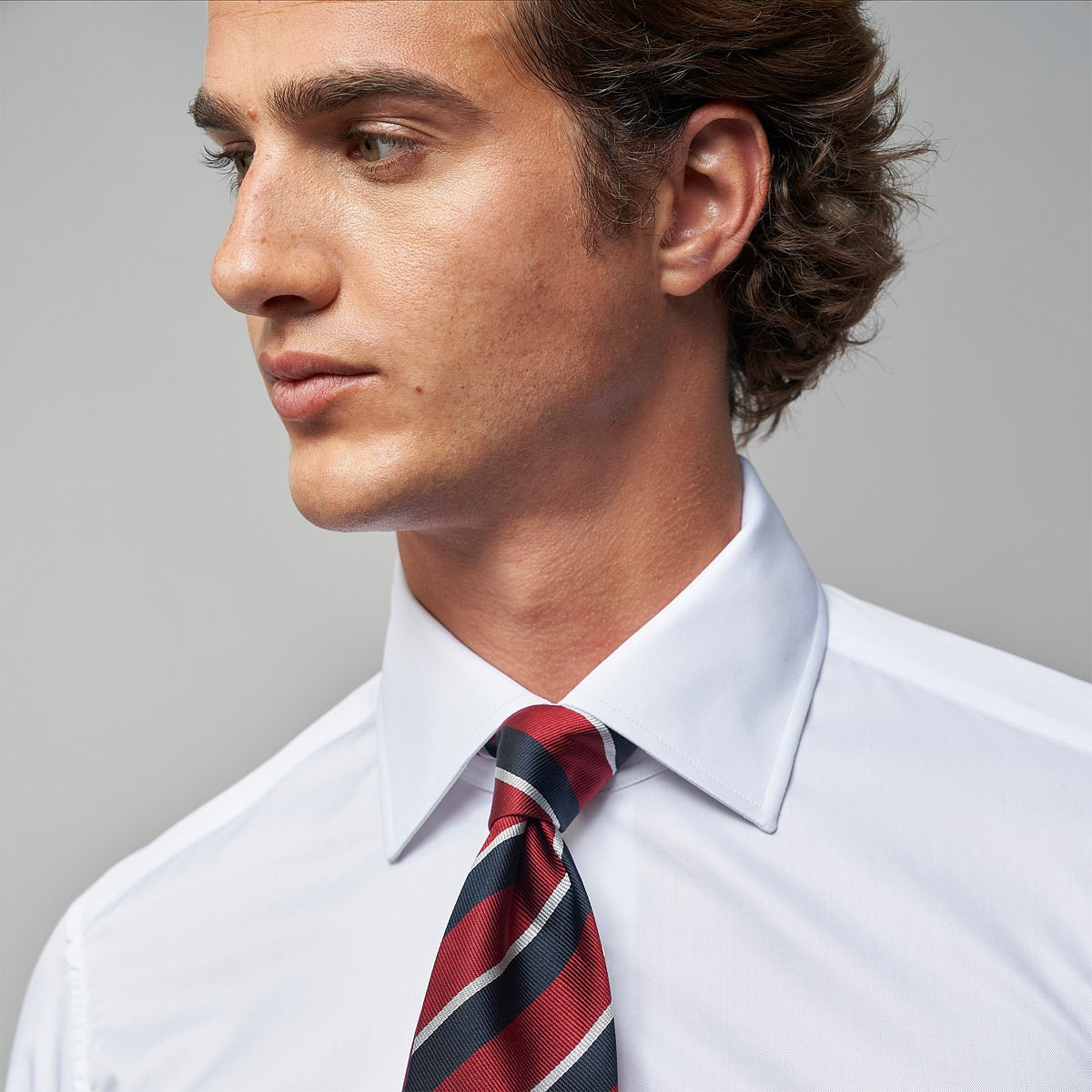 Chemise Twill Uni Blanc