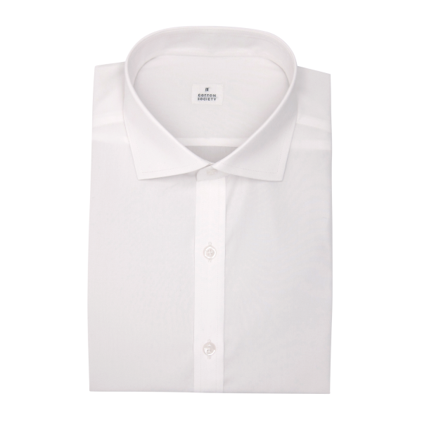 Chemise homme Popeline Uni Blanc