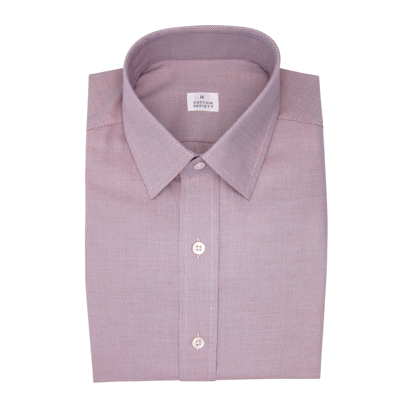 Chemise homme Sergé Uni Rouge et Bleu