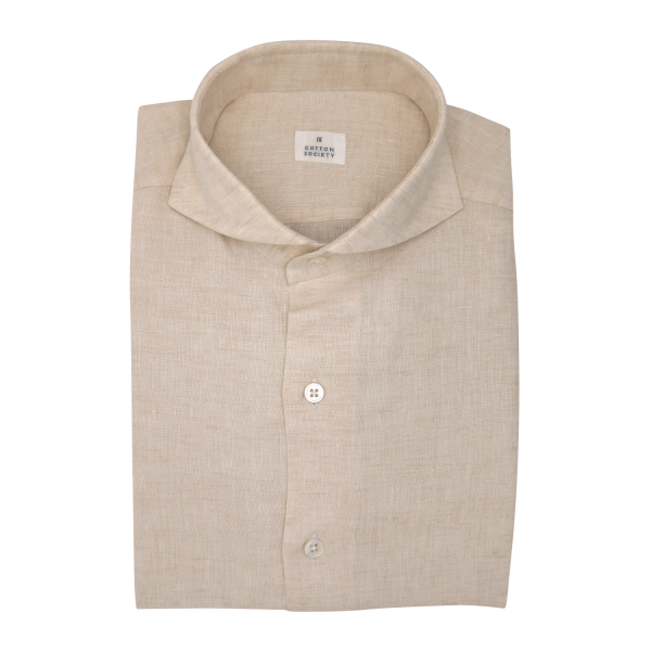 Chemise homme Chambray Uni Blanc Cassé