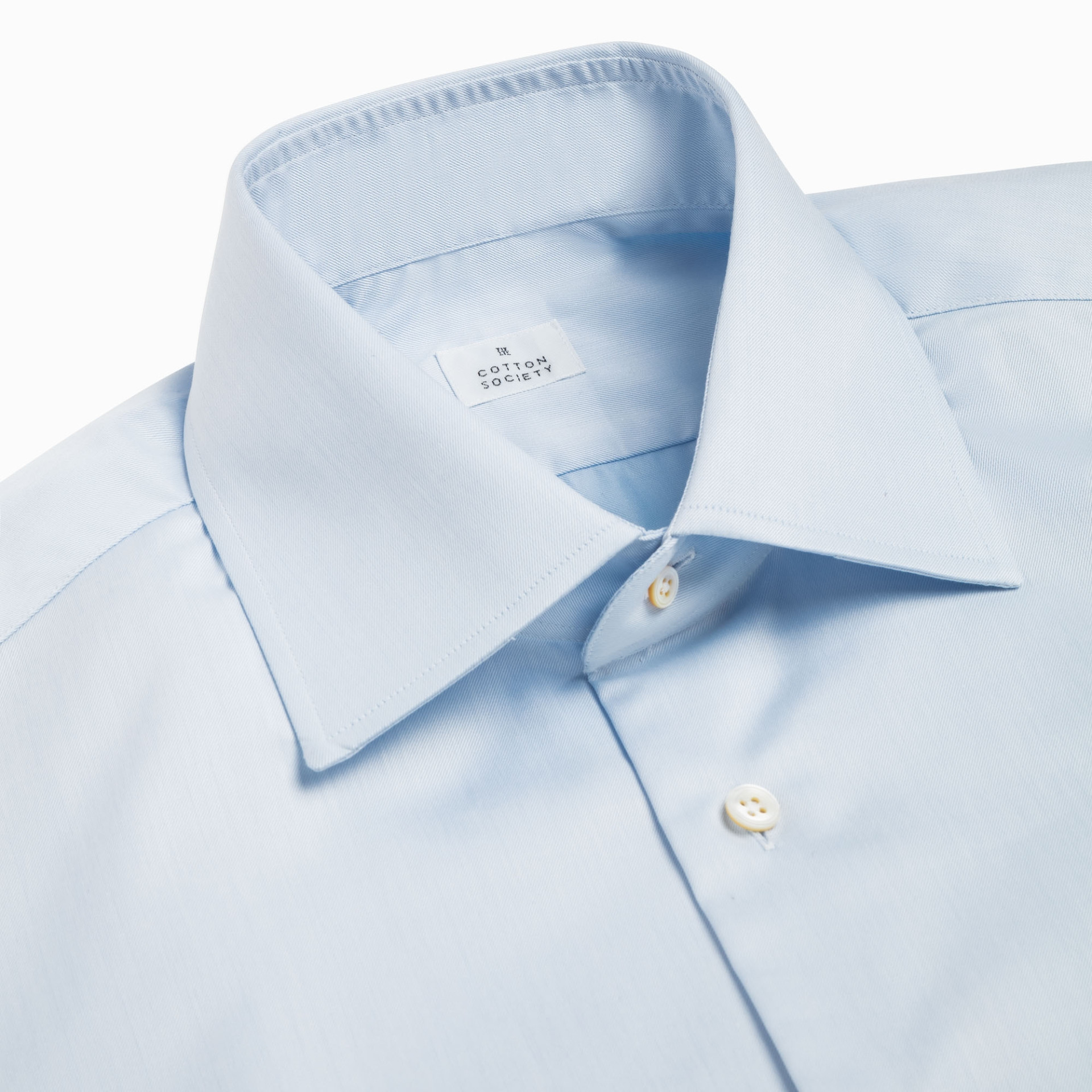 Chemise Twill Uni Bleu