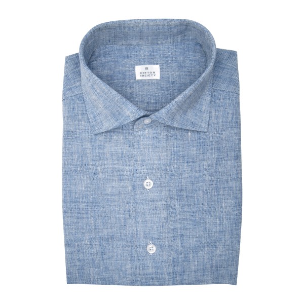 Chemise homme Chambray Uni Bleu