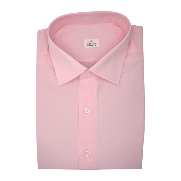 Chemise homme Popeline Uni Rose