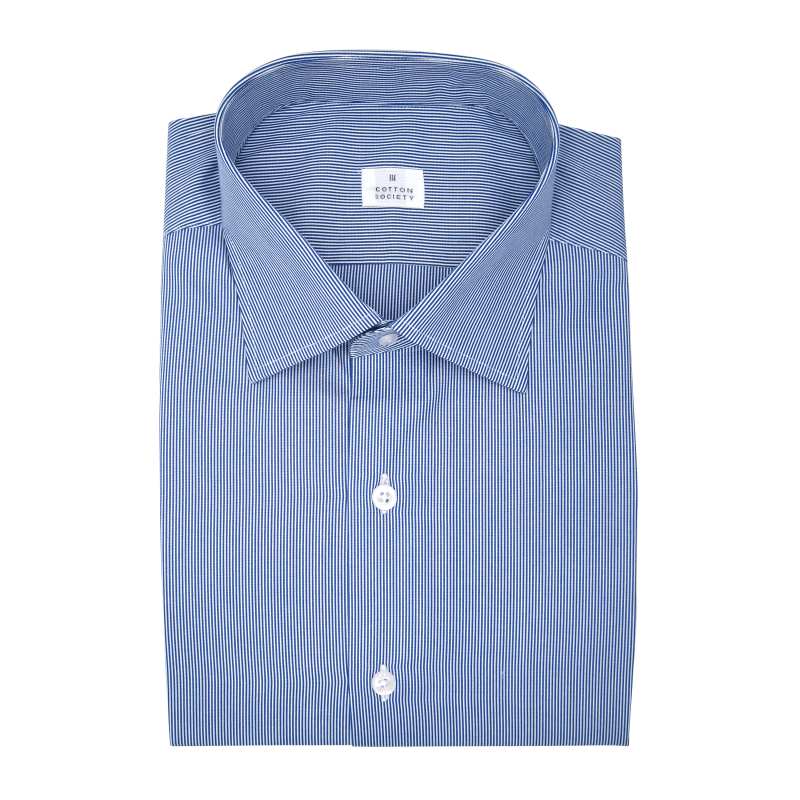 Chemise homme Popeline Rayé Bleu