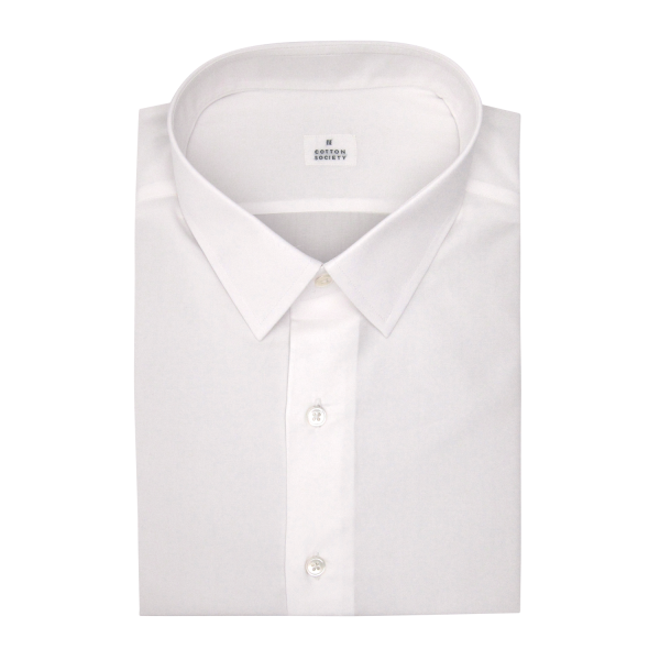 Chemise homme Popeline Uni Blanc