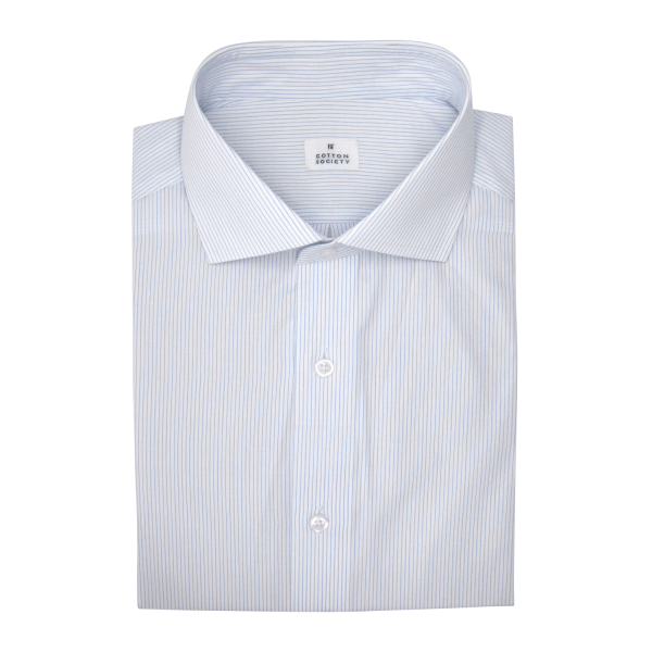 Chemise homme Popeline Rayé Bleu
