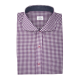 Chemise homme Popeline Carreaux Violet