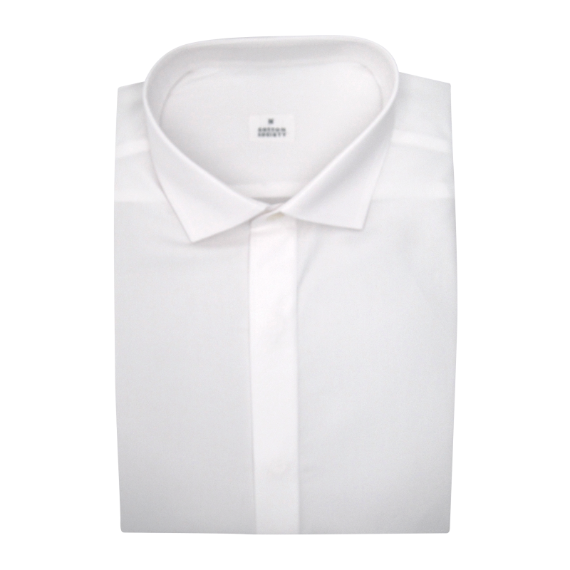 Chemise homme Popeline Uni Blanc