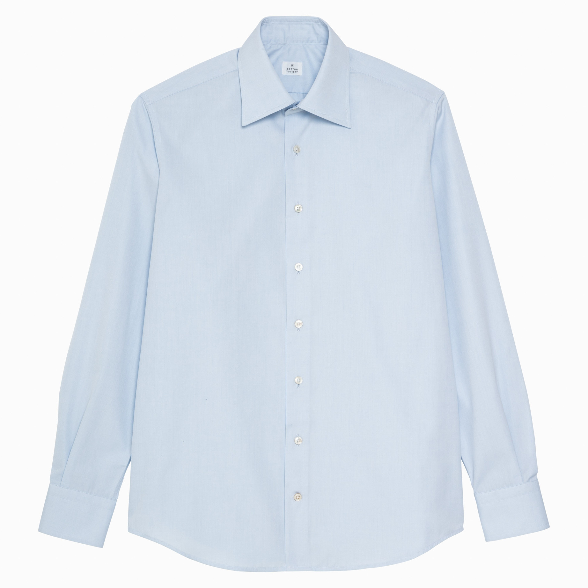 Chemise Popeline Uni Bleu