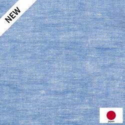 Chambray Japonais Uni Bleu