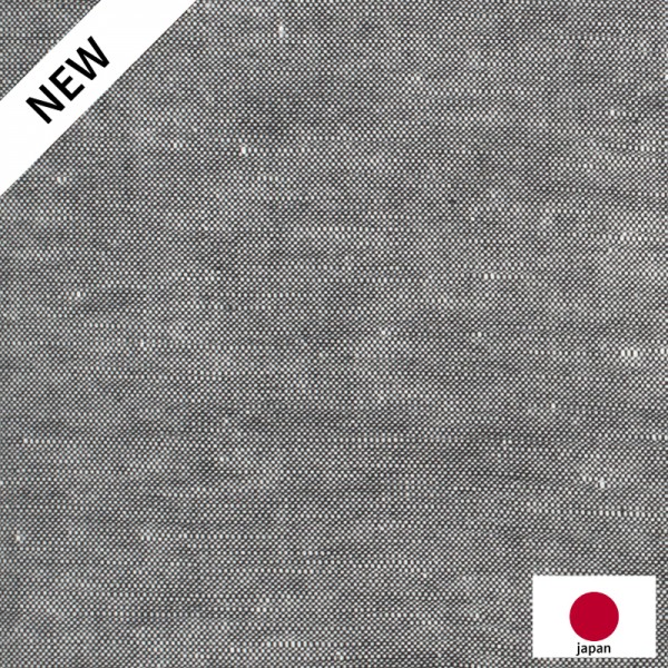 Chambray Japonais Uni Noir2