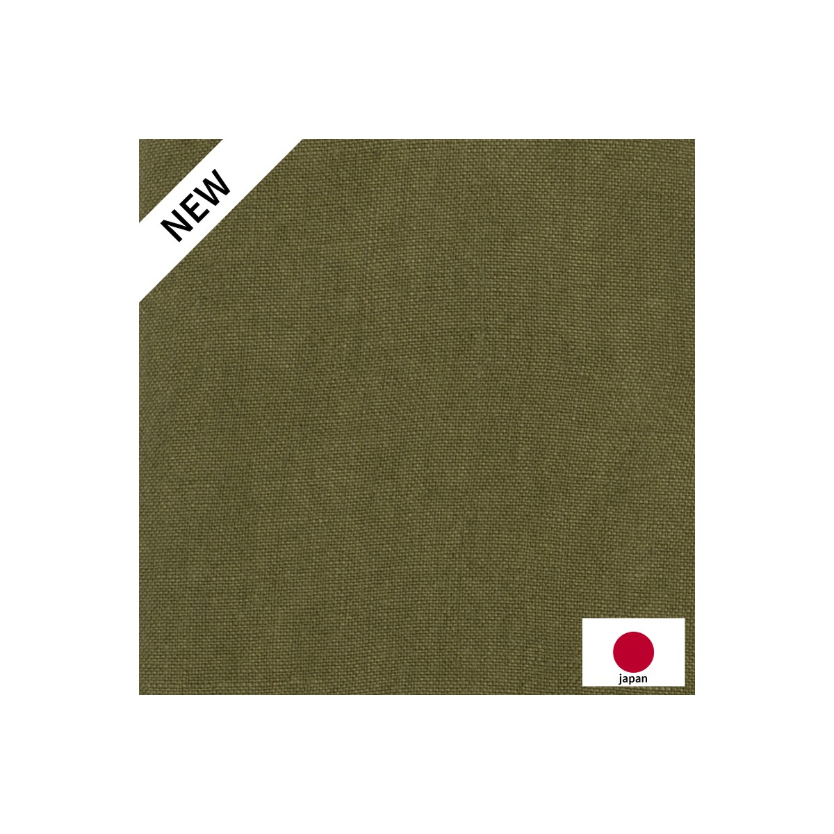 Lin Japonais Uni Kaki