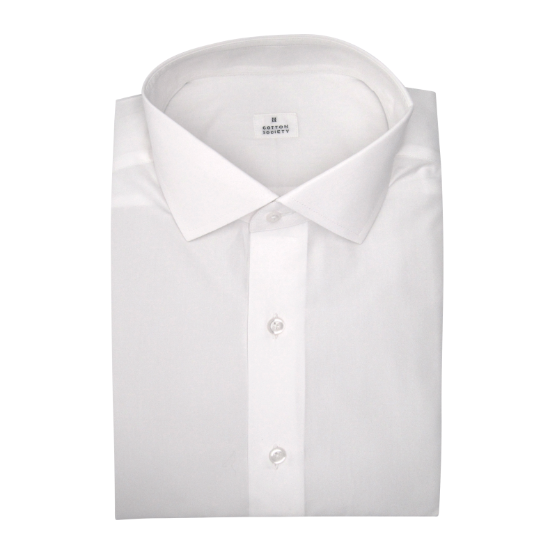 Chemise homme Popeline Uni Blanc