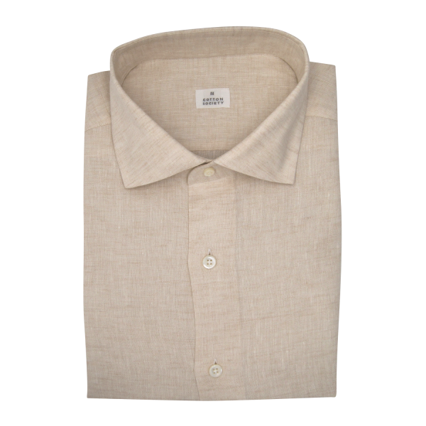 Chemise homme Chambray Uni Blanc Cassé