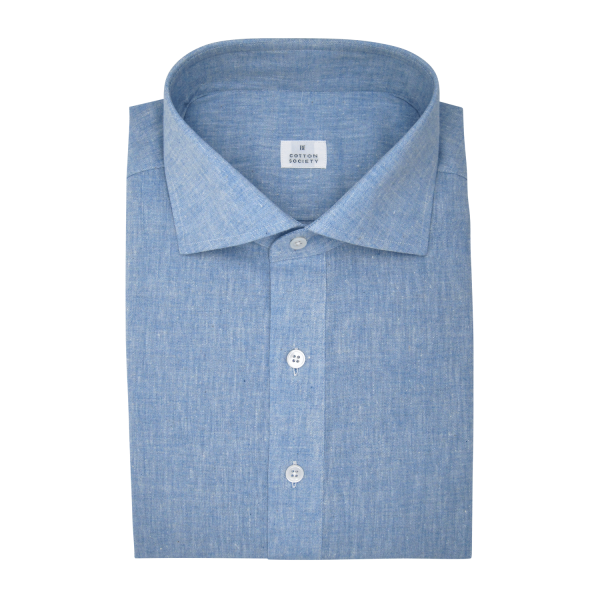 Chemise homme Chambray Uni Blanc Cassé