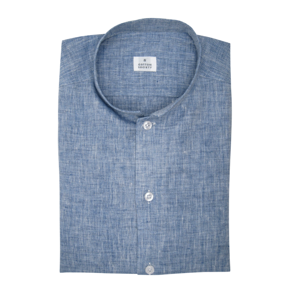 Chemise homme Chambray Uni Bleu