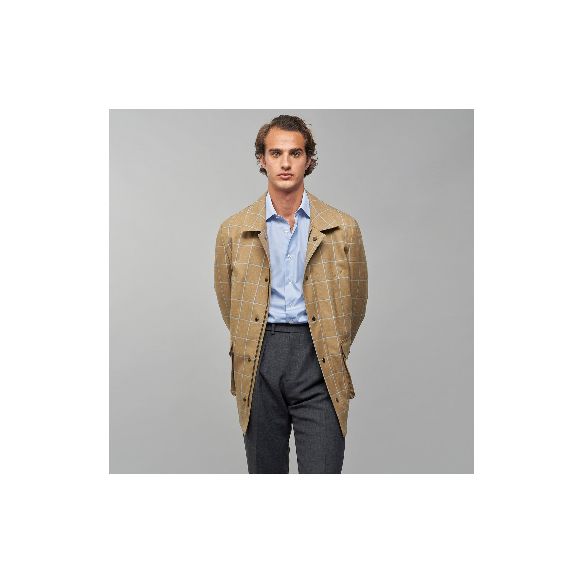 Chemise Popeline Rayée Bleue