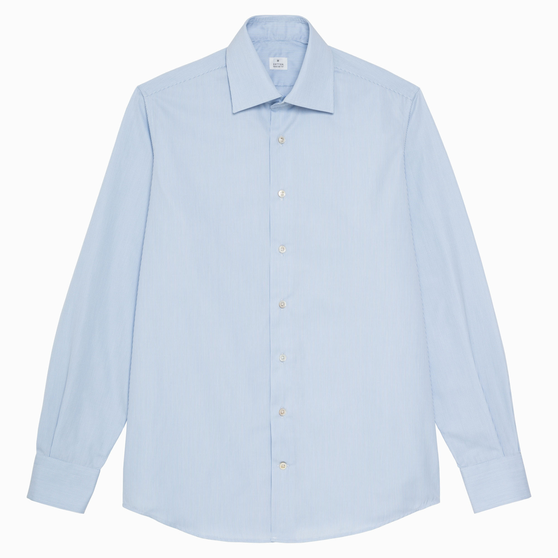 Chemise Popeline Rayée Bleue