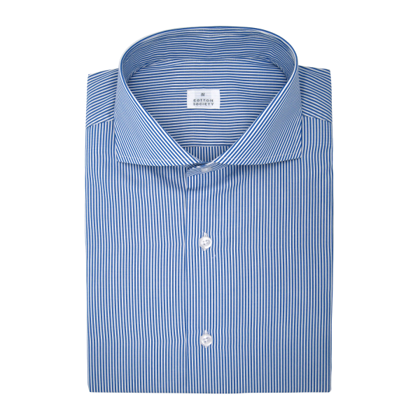Chemise homme Popeline Rayé Bleu