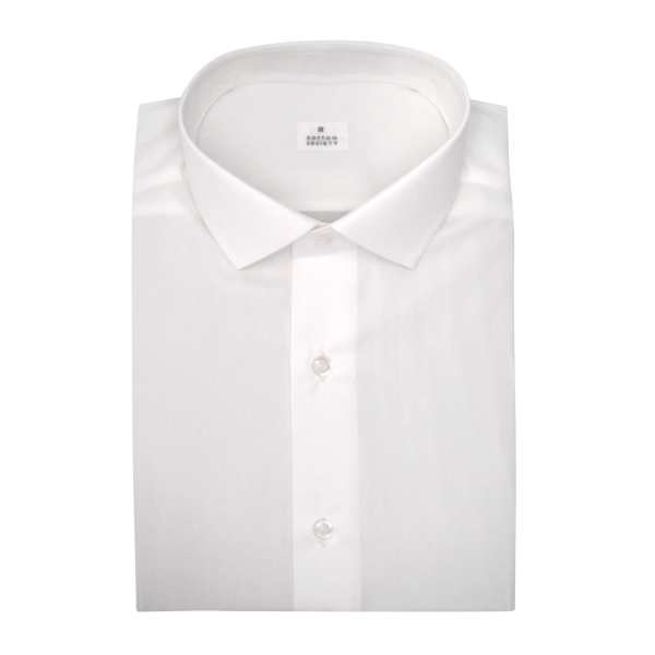 Chemise homme Popeline Uni Blanc