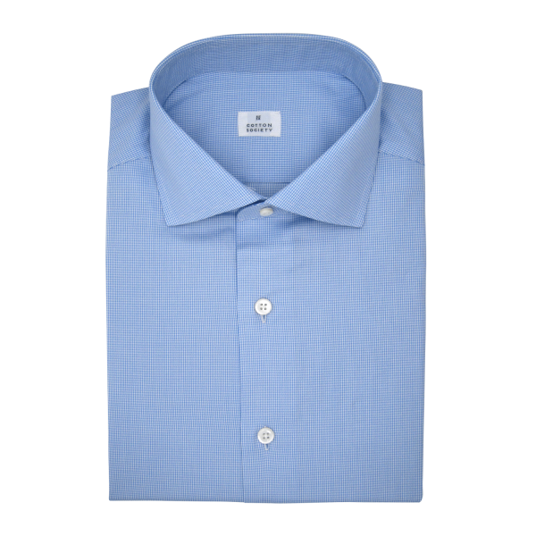 Chemise homme Pin-point Uni Bleu