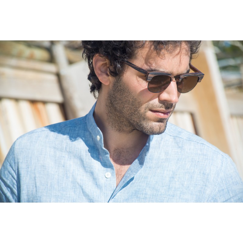 Chemise homme Chambray Uni Bleu
