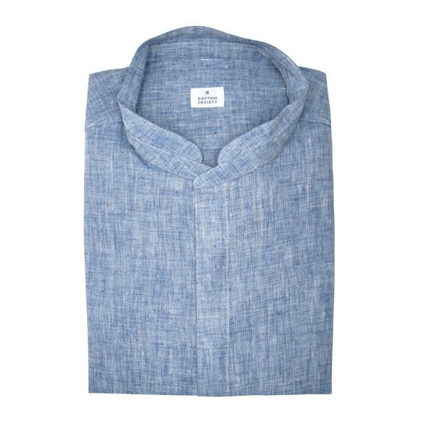 Chemise homme Chambray Uni Bleu