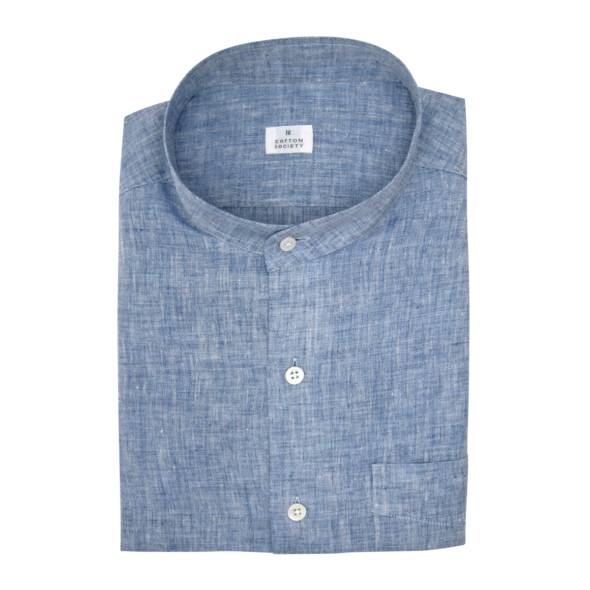 Chemise homme Chambray Uni Bleu