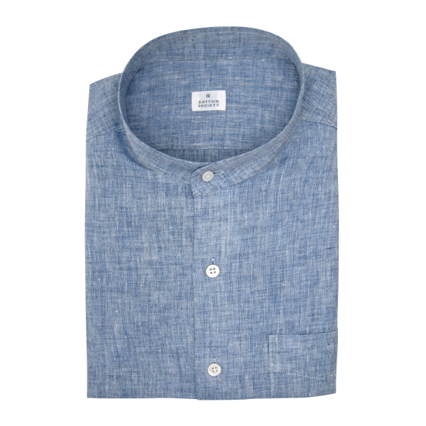 Chemise homme Chambray Uni Bleu