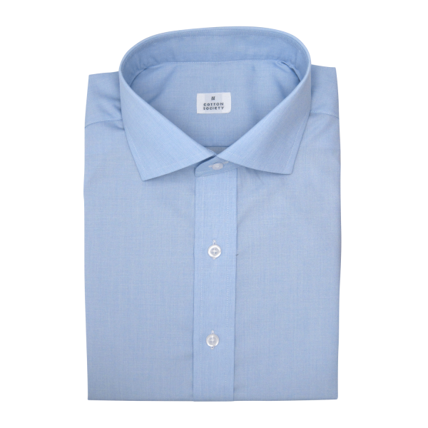 Chemise homme Popeline Uni Bleu