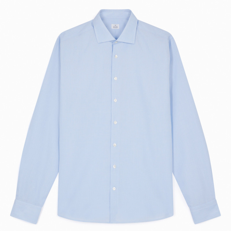 Chemise homme Popeline Uni Bleu