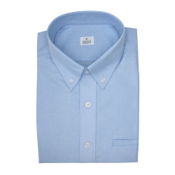 Chemise homme Oxford Uni Bleu