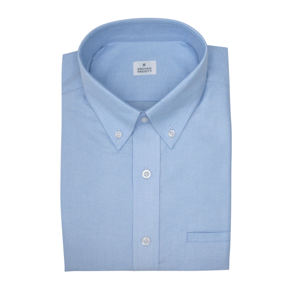 Chemise homme Oxford Uni Bleu