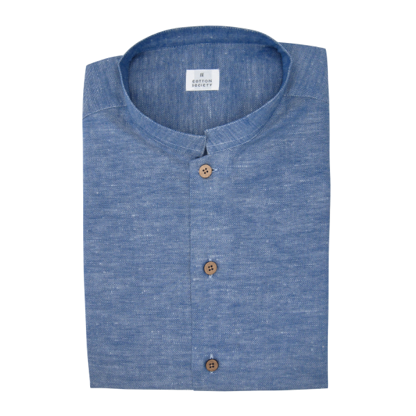 Chemise homme Chambray Japonais Uni Bleu
