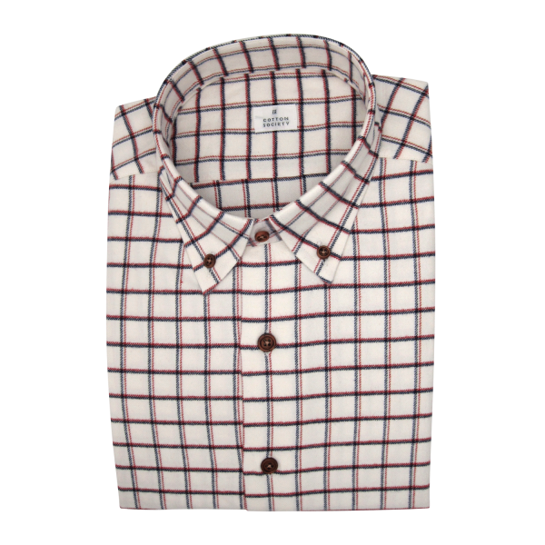 Chemise homme Flannelle Carreaux Bleu