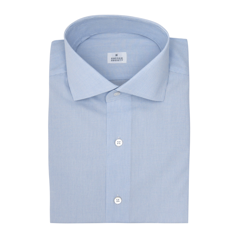 Chemise homme Pin-point Uni Bleu
