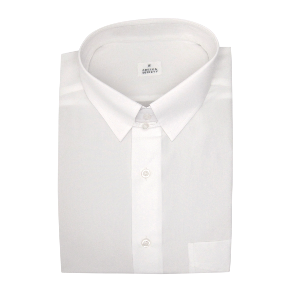 Chemise homme Popeline Uni Blanc