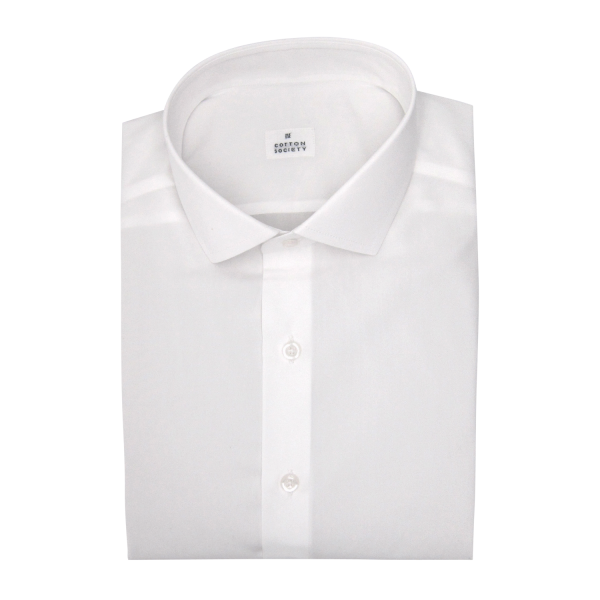 Chemise homme Popeline Uni Blanc