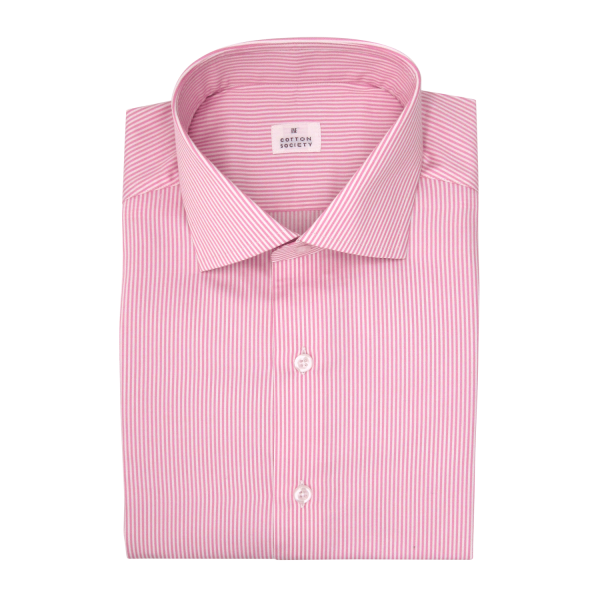 Chemise homme Twill Rayé Rose