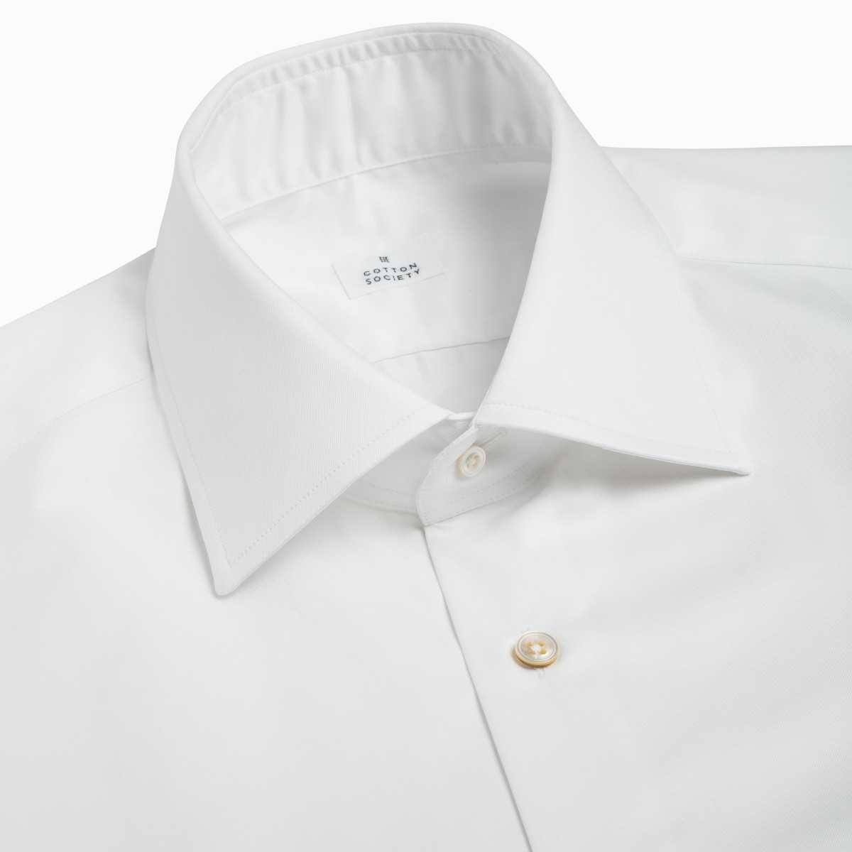 Chemise Twill Uni Blanc
