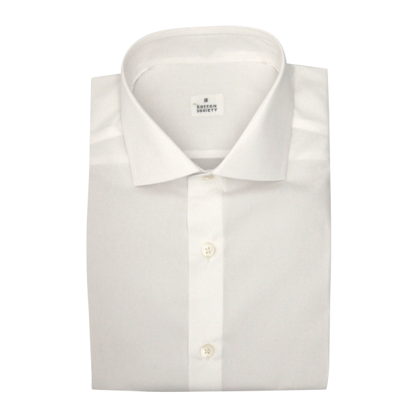 Chemise homme Popeline Uni Blanc